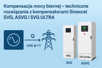 Kompensacja mocy biernej – techniczne rozwizania z kompensatorami Sinexcel SVG, ASVG i SVG ULTRA