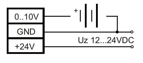 Schemat podczenia CM22 0-10V DD